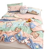 Хлопковое летнее одеяло, тонкое детское мультяшное прохладное одеяло