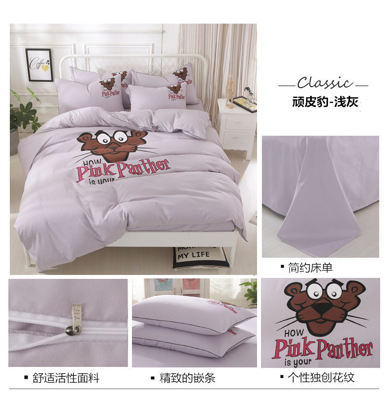 Hồng giường công chúa phong cách, một gia đình bốn 1,5m ký túc xá giường 1.2m với giường tầng mét ba mảnh vải quilt - Bộ đồ giường bốn mảnh gối kèm chăn