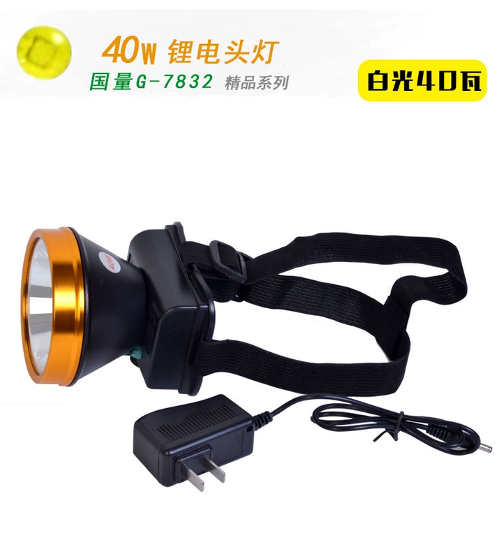 Đèn pha chói sạc siêu sáng từ xa đêm câu cá LED tai nghe đèn pin chiếu sáng ngoài trời câu cá liti