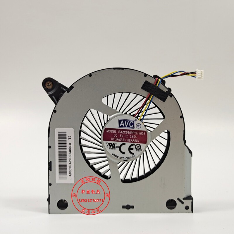 Brand New Intel/Intel Mini Host Avc 5V 0.60A Bazc0809R5Hy003 Cooling Fan Brand New Intel/Intel Mini Host Avc 5V 0.60A Bazc0809R5Hy003 Cooling Fan