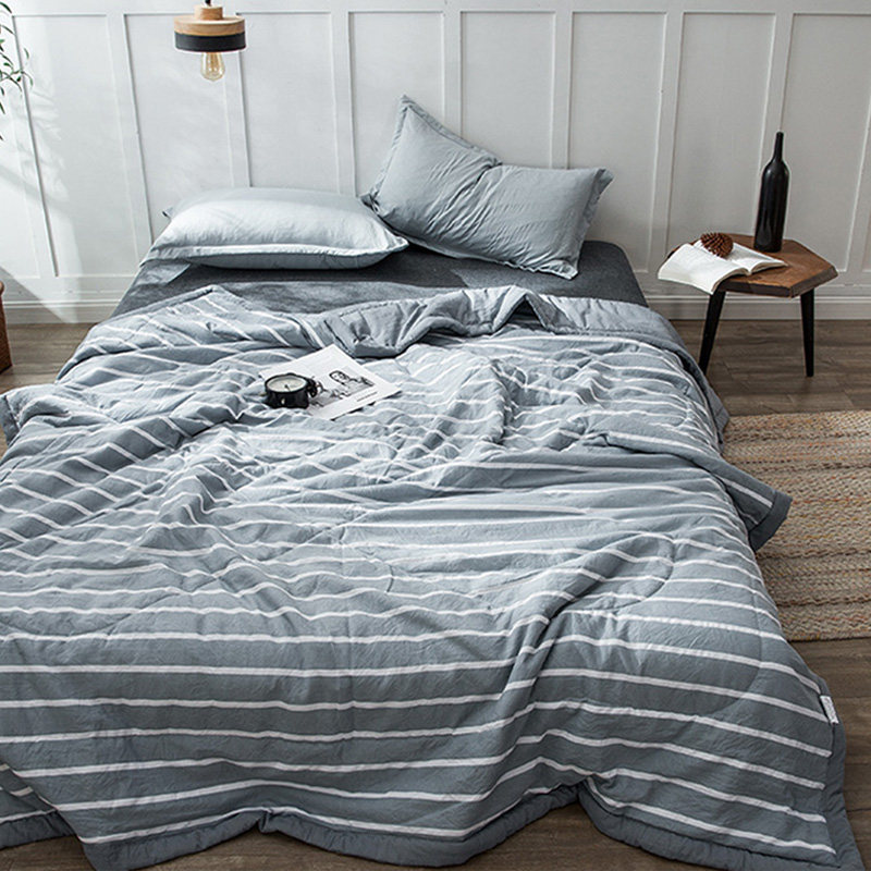 Machine washable washed cotton Summer quilted by air conditioning by summer cool by summer cold by summer thin spring autumn by thin quilt Single