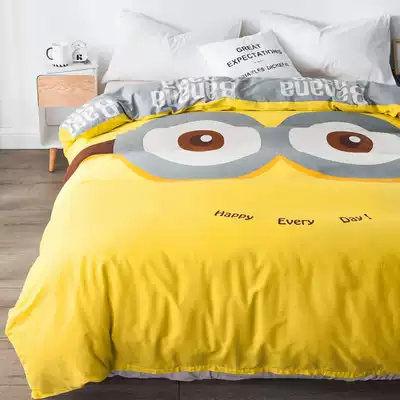 Cotton cartoon children quilt cover single quilt single set of cotton cute single 1 5 m quilt cover Double 1 8m bed 2