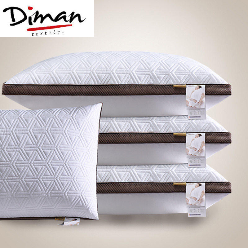 Full cotton washable five-star hotel pillow pillow core single student plume suede cervical spine pillow pair to fit the whole head