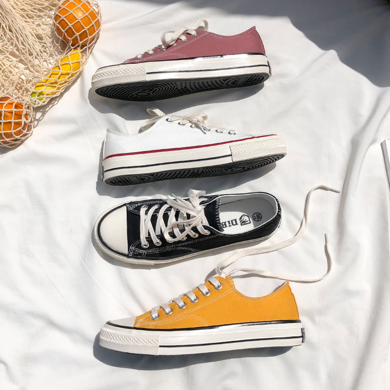 Sails Shoes Men's Han Prints Spring Summer Port Wind Casual Boards Shoes Raw Tide Shoes Low Helping Students Couple S Shoes Man