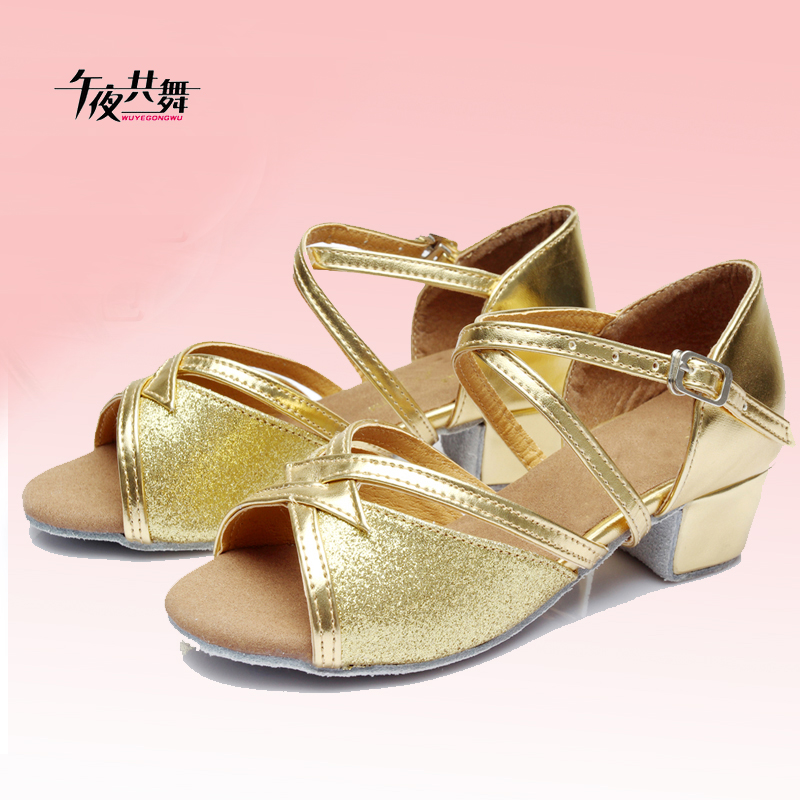 Midnight Co Dancing Children Latin Dance Shoes Girls Dancing Shoes Summer Girls Sandals Soft Bottom Dance Shoes