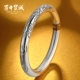 Vòng tay trăm năm hoa mười hai hoa thần bạc 999 sterling bạc nữ retro gió quốc gia ngàn vòng tay gửi mẹ vòng trầm