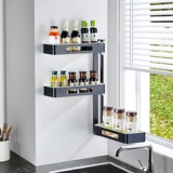 Кухонная стойка Многофункциональная стена -Угловая ротация приправа приправа приправы без ударов и склад