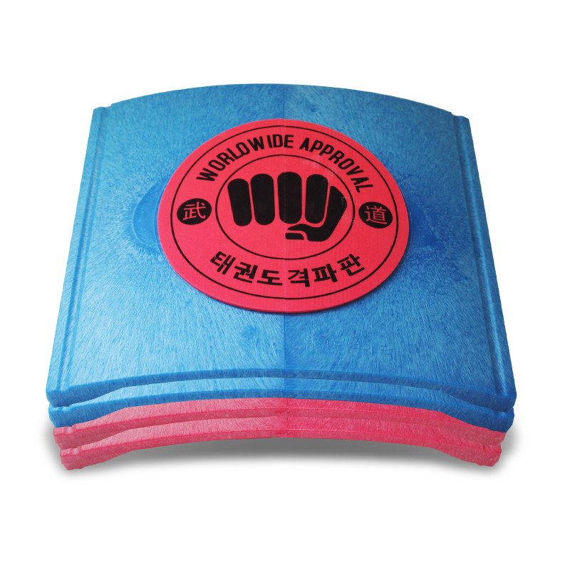 Taekwondo smashed tile training repeated hit stunt competition performance thickened repeated breaking tile test test