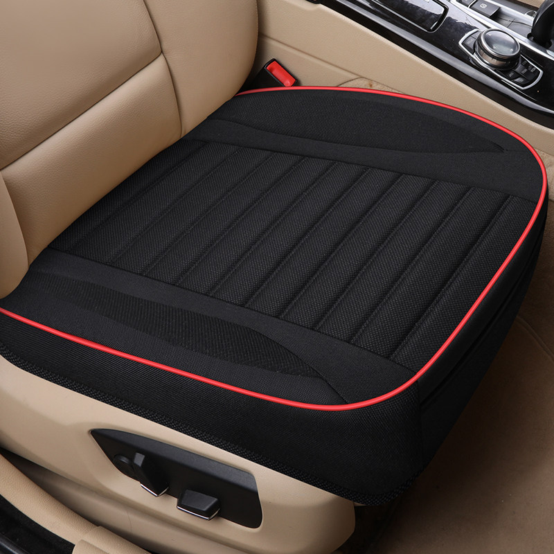 Fabric car seat cushion without backrest Three-piece set four seasons car seat cover special seat cushion summer monolithic car cushion