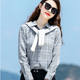 New plaid long-sleeved shirt women's loose Korean style student retro Hong Kong style long-sleeved top all-match bottoming shirt tide