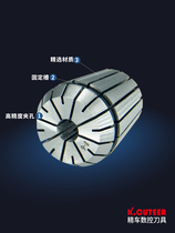 Sexual engraving machine CNC lathe accessories ER32 chuck 20~barrel high-precision machining center 3 clamp spring mm clamp