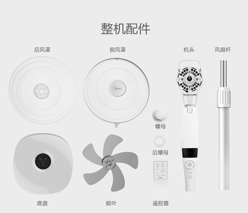 giá quạt trần panasonic Quạt điện đẹp tiết kiệm năng lượng lắc đầu quạt im lặng FS40-17JRW bàn đứng quạt đứng ký túc xá - Quạt điện quạt sạc điện máy cho lớn