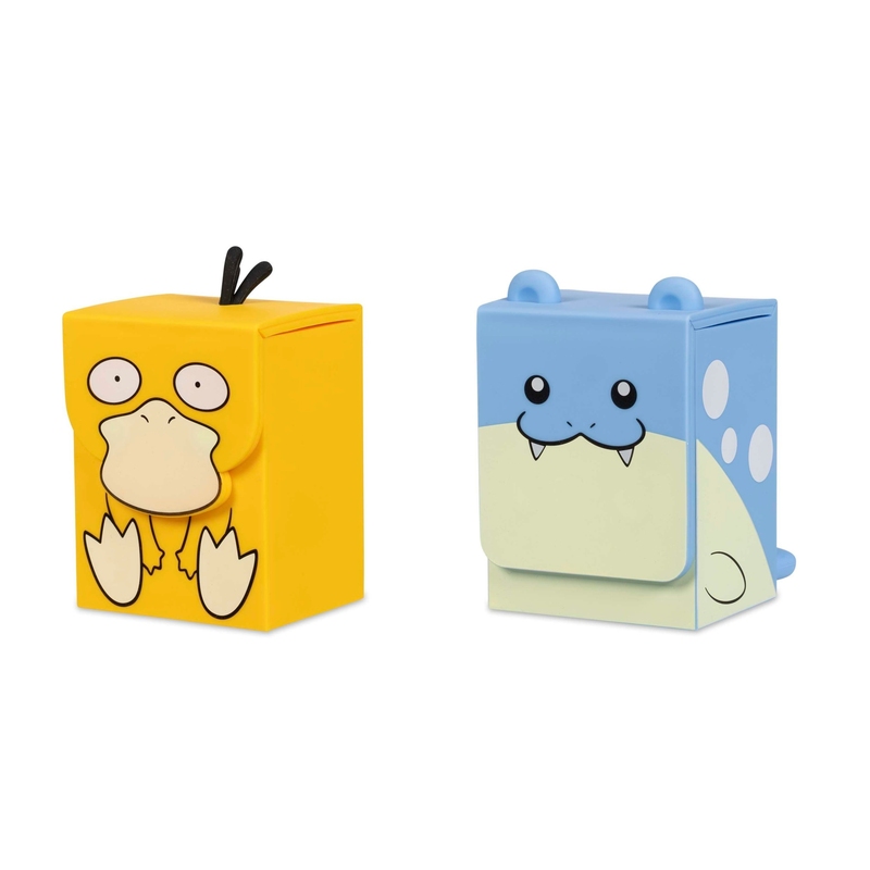 Pokémon Us Version Seal Ball Duck Tcg Deck Magnetic Silicone Storage Box Card Case