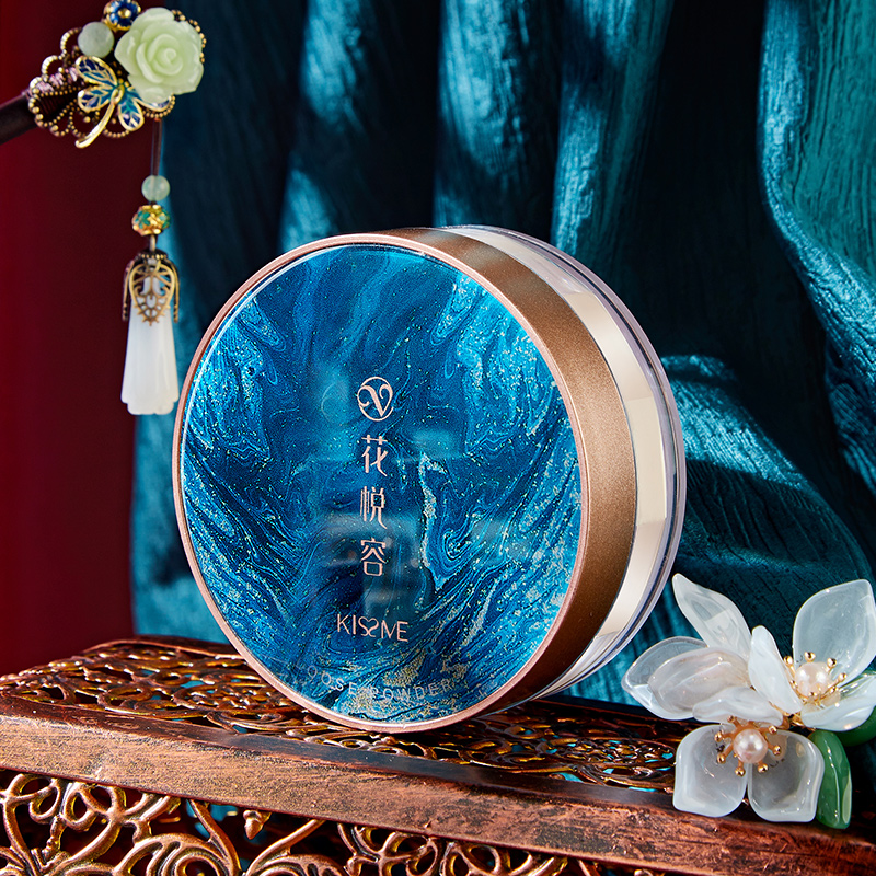 (Today's 19 9 limited to 100 people) u first try the flower Xizi loose powder and honey powder to control oil and set makeup for a long time