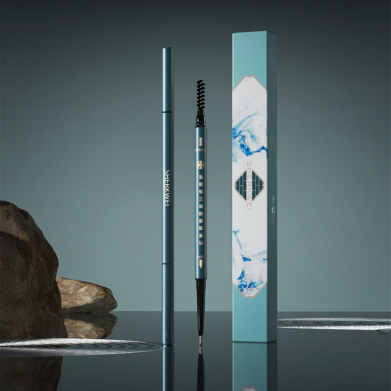 (2 packs) u first try Huayuerong Xizi eyebrow pencil waterproof and sweatproof, long-lasting, not fading