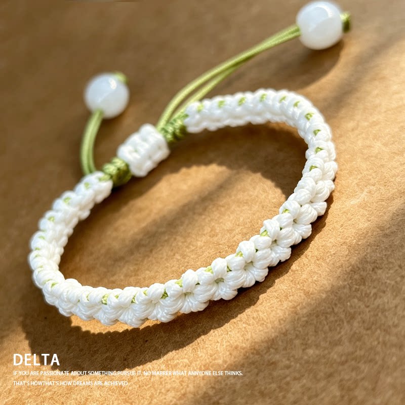 DELTA森系茉莉手绳材料包｜ins风百搭编织DIY神器?