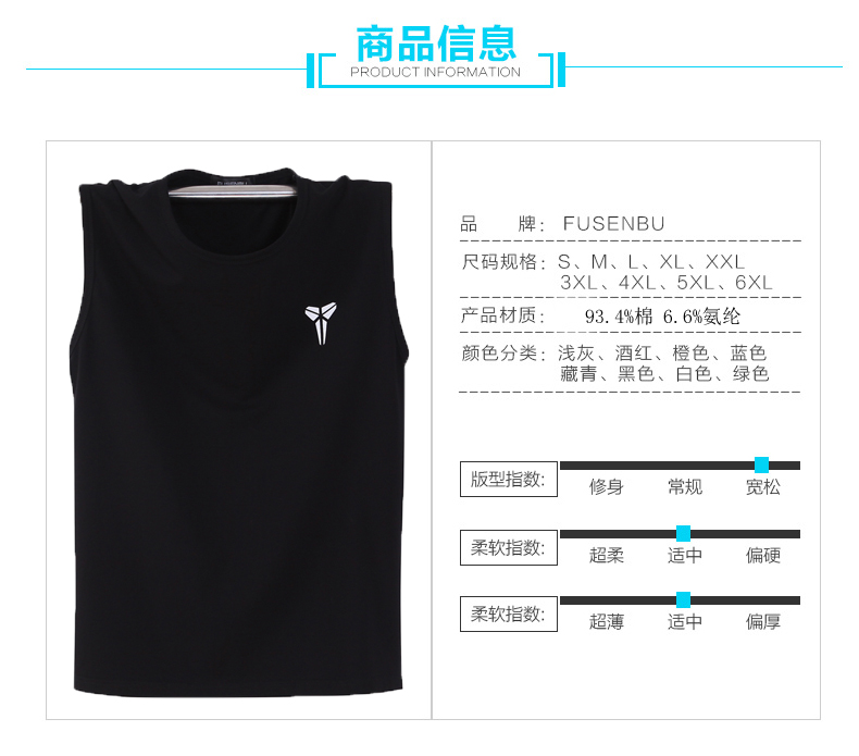 Áo vest nam size rộng mới cotton mỏng không tay rộng vai áo thun nam giản dị cổ tròn thể thao đáy quần vest áo gym