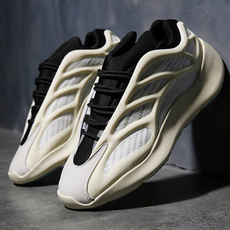 Trendy brand ins dad shoes men's Korean version of soft-soled running shoes men's leather breathable casual shoes couple models one male and one female