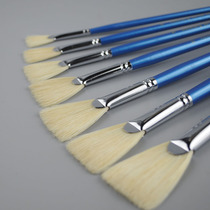 Fan-shaped pen Xie De Tang 686 Fan-shaped pen gouache pen Single oil painting pen Bristle fan-shaped pen fish tail fan Xie de Tang pigment brush