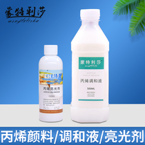 Acrylic pigment special propylene blending agent Fluid painting medium Waterproof hand-painted textile Acrylic pigment diluent painting clothes and shoes Acrylic brightener Tasteless turpentine oil painting material blending liquid