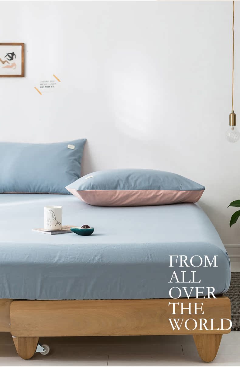 Giường ở Nam Cực cotton Bông đơn cotton Tấm trải giường chống bụi Simmons 1,5 m 1,8 m nệm trải giường - Trang bị Covers Ga phủ giường Everon