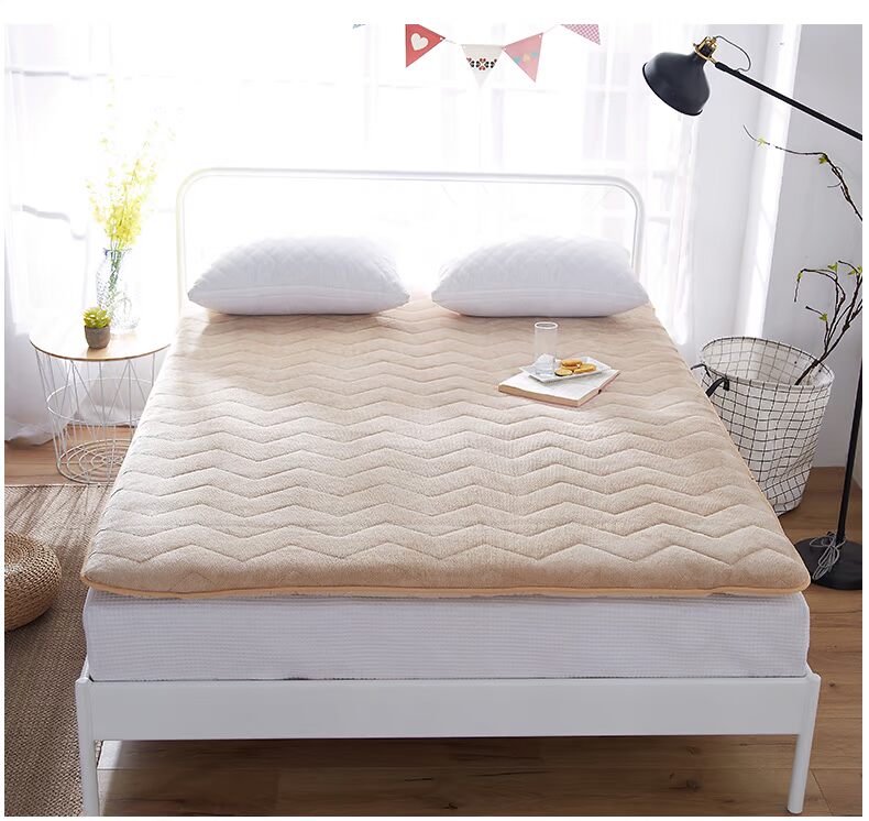 Nam Cực nhung san hô dày tatami nệm đơn hoặc ký túc xá kép 1,2 m 1,5 m nệm pad - Nệm nệm mỏng