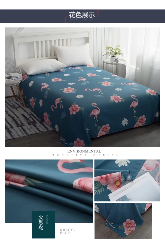 Ga bằng cotton Nam Cực trải giường ký túc xá một mảnh 1,2 1,8 m 2.0m tấm bông tấm đôi - Khăn trải giường