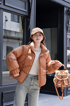 2024 new down jacket for women in winter small super good-looking short age-reducing and fat mm high-end European winter jacket