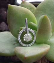 Fudaseng 18K gold platinum rose gold luxury group necklace heart shaped diamond pendant 55 points hot sale