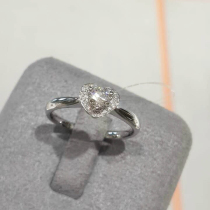 Fu Daisheng 50 Round Diamond Wedding Ring 18K Platinum 0 6 Carat Diamond Ring Natural Diamond Customised Female