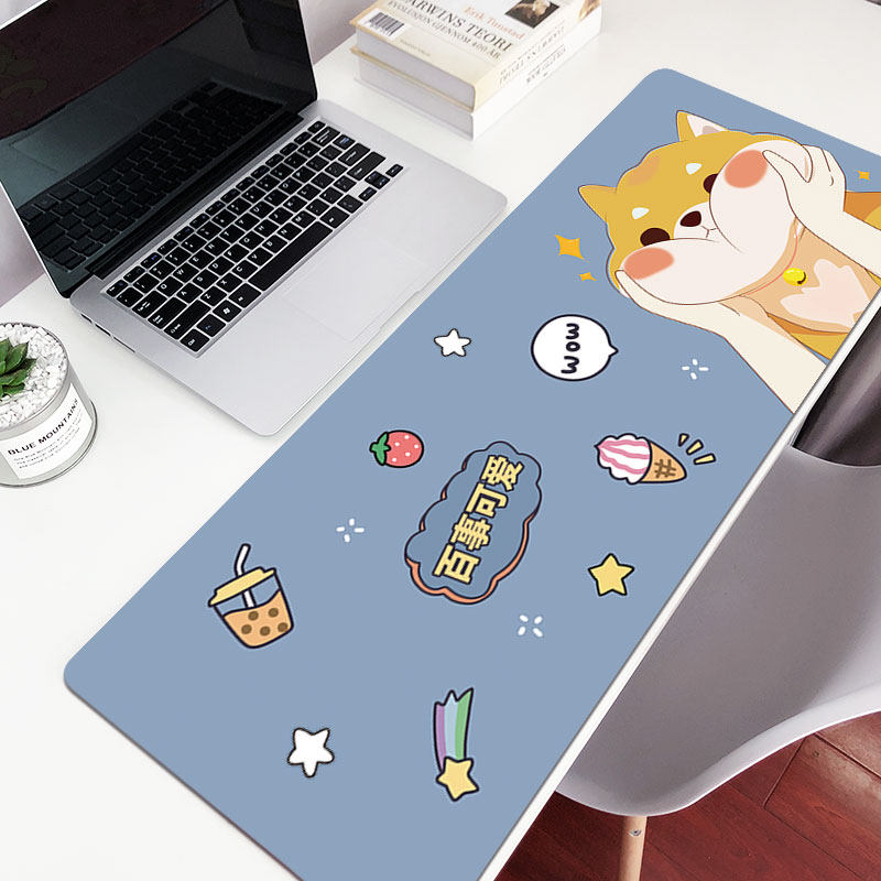 Customized female super-large custom in wind personality cartoon desk pad for creative keyboard pad