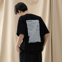 NGOARMY 21SS old style printed logo T-shirt loose popular round neck short sleeve youth national tide original