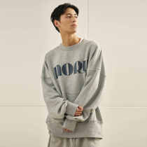 NGOARMY21SS flower gray all-match sweater Japanese retro loose national tide couple heavy weight comfortable cityboy