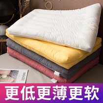 Thin low pillow summer single single household low flat cervical spine pillow core childrens mens doubles one-on-one shot 2