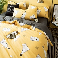 Bông đôi chăn đơn 1,5m2.2x2,4 mét trẻ em 200x230 cotton 1.8x2.0 đơn - Quilt Covers 	bộ chăn phao ga gối