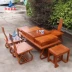 Bàn trà gỗ đàn hương đỏ phong cách Trung Quốc bàn ghế cà phê bàn ​​ghế gỗ gỗ gụ rắn đồ nội thất gỗ cẩm lai bàn trà ghế nhà máy bán hàng trực tiếp - Bàn trà