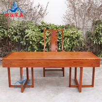 Desk computer computer desk calligraphy hedgehog rosewood log calligraphy and painting desk mahogany solid wood writing chair