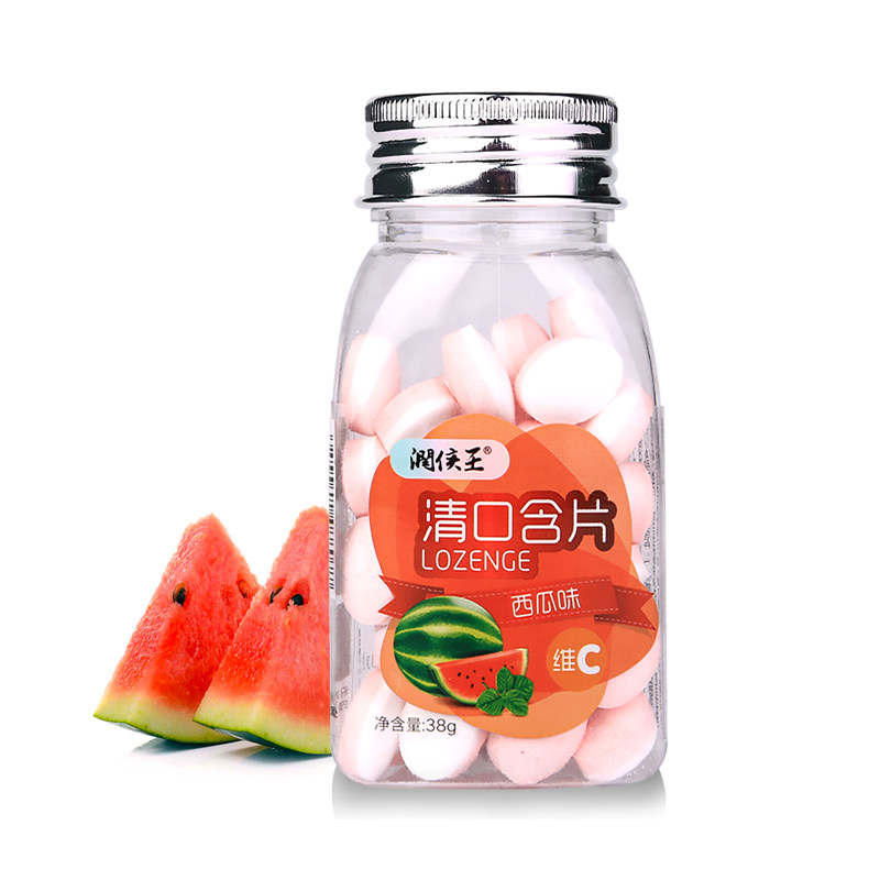 ViC Shuang oral tablet mint lemon tone fresh sugar-pressed fruit candy snacks 38g