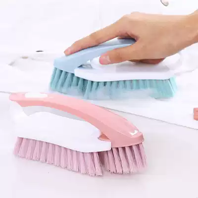 Shoe brush bristle laundry brush Household cleaning brush small white shoe brush multi-function brush Clothes brush Plastic plate brush