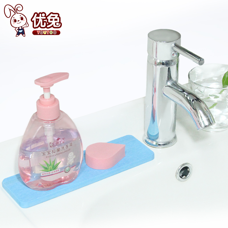 Kieselguhr Soap Rack Wash Cup Mat Kitchen Makeup Room Suction Cool Mat Laundry Pool Water Absorbent Bathroom Shelve Mat