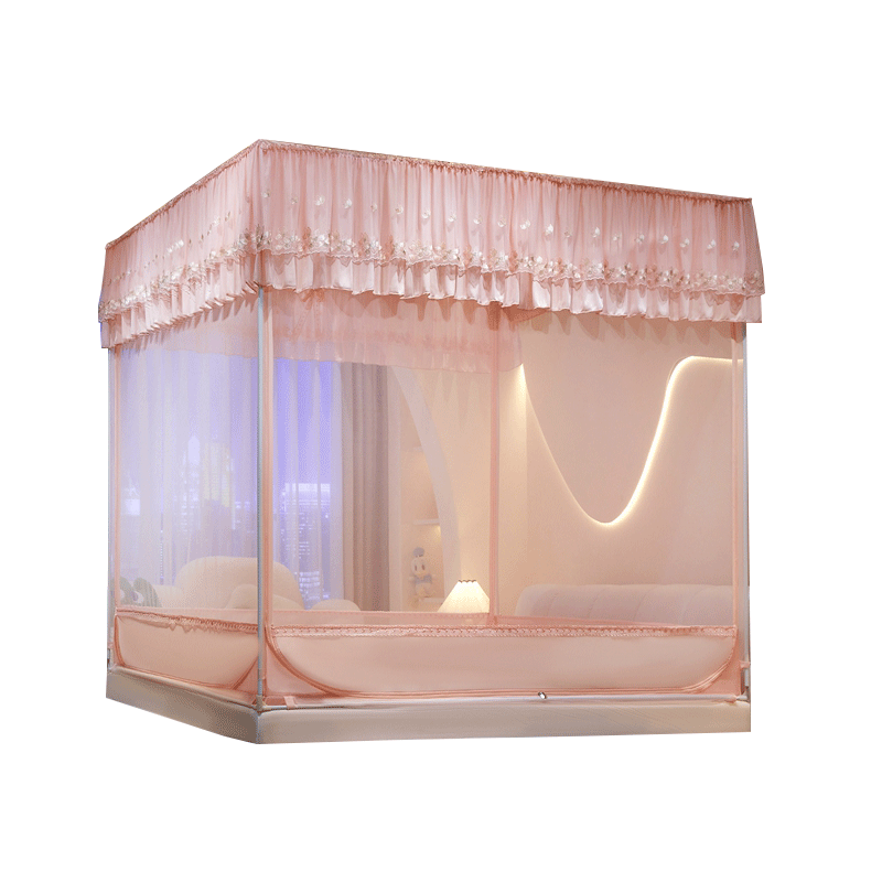 2025 new anti-falling mosquito net for babies to prevent falling off the bed children and girls do not install yurts for home bedrooms