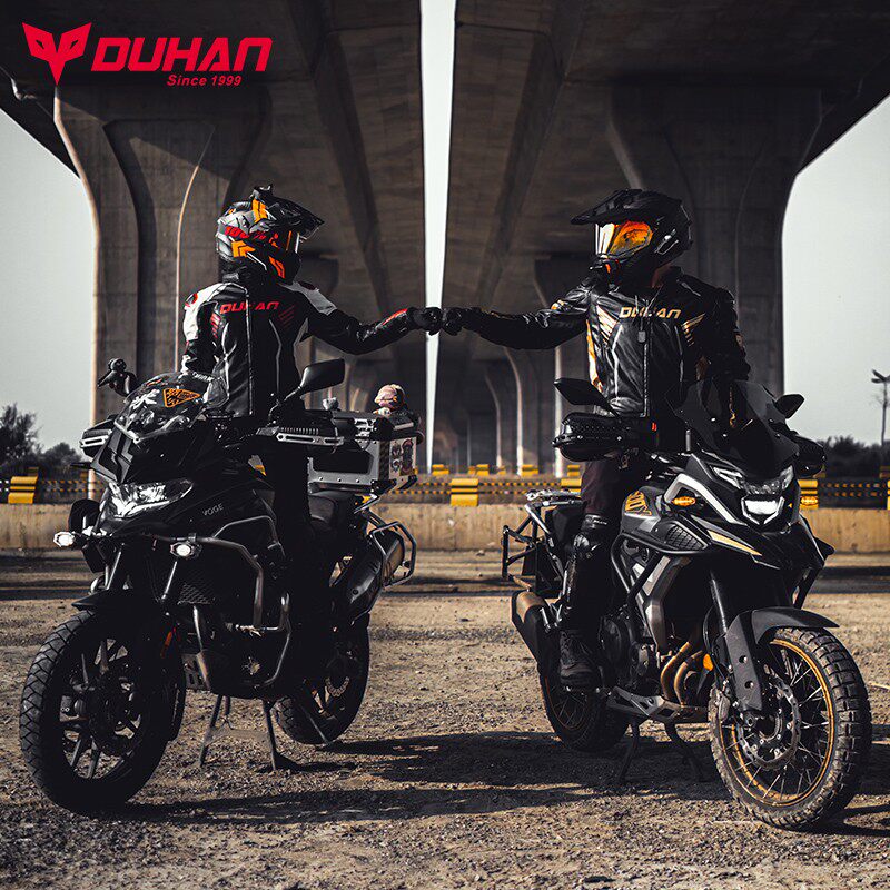 Duhan motorcycle riding clothes leather clothes men's and women's cold and warm four seasons motorcycle clothing motorcycle travel suit wear-resistant and anti-fall winter