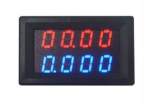 BY42A DC0-100V 200V 10A red and blue LED DC dual display digital current voltmeter High