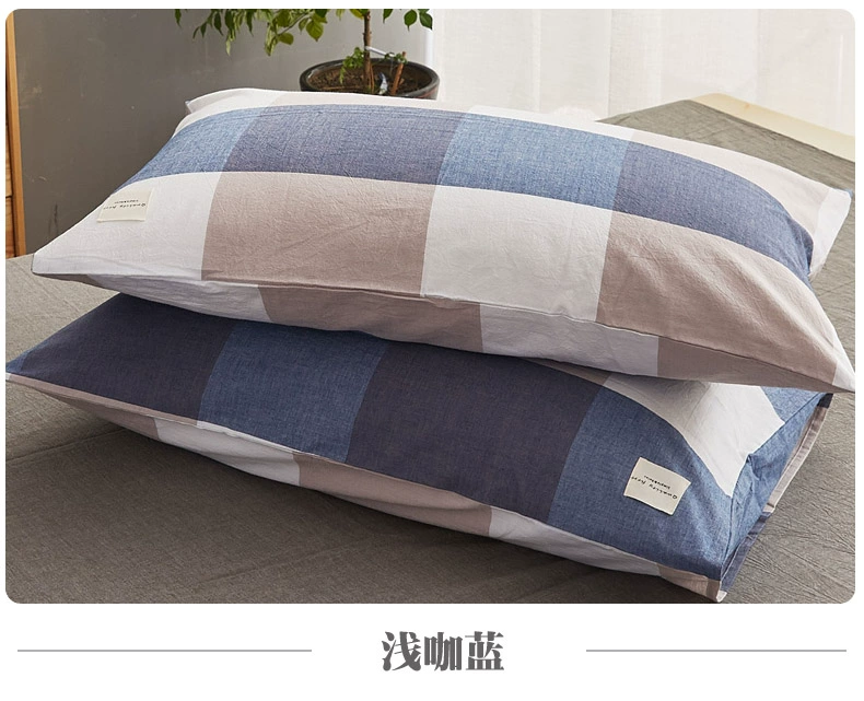 Vỏ gối bằng vải cotton chất lượng tốt Một cặp bông đơn cho người lớn 48 74cm