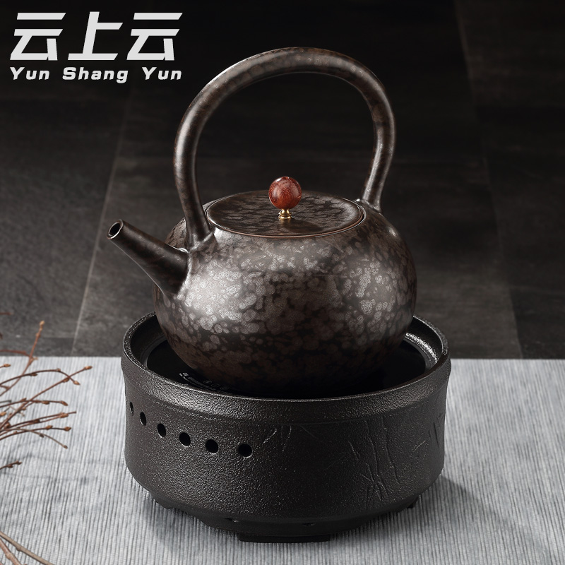 Cloud Cloud, black pottery automatic electric TaoLu the ceramic tea boiled tea, the electric heating boiling kettle household black tea tea stove