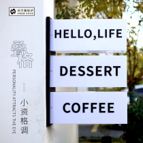 Door head Showcase Luminous Door Card Outdoor Waterproof Sign Set As Acrylic Light Box Billboard Sign Custom