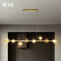 Crown Design Sense Bronze Lamp Restaurant Chandelier Light Lavish Nordic American Postmodern Minimalist strip 2021 New