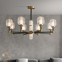 Full copper lamp Living room chandelier lamp modern American light lavish minimalist rear headlamps Nordic Restaurant light Bedroom main lamp