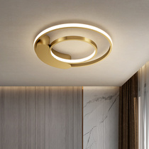 World crown all-copper main sleeper lamp modern minimalist bedroom light cloakroom Balcony Lamp Cozy Creative Cirque Suction light