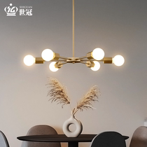World Crown Nordic Living Room Chandelier Modern Minimalist Restaurant Light Creativity Net Red Bedroom Bookhouse Lamps